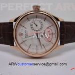 Perfect Replica Rolex Cellini White Shell Dial Rose Gold Case 39mm Men's Watch
